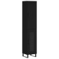 Highboard Schwarz 34,5x34x180 cm Holzwerkstoff Highboard Schwarz 34,5x34x180 cm Holzwerkstoff