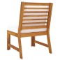 3-tlg. Garten-Lounge-Set mit Creme Kissen Akazie Massivholz 3-tlg. Garten-Lounge-Set mit Creme Kissen Akazie Massivholz