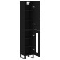 Highboard Schwarz 34,5x34x180 cm Holzwerkstoff Highboard Schwarz 34,5x34x180 cm Holzwerkstoff