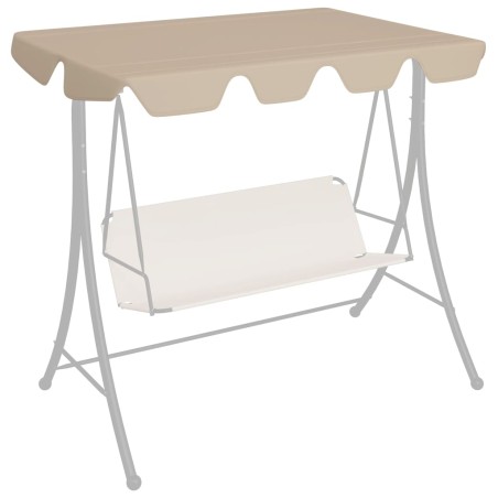 Ersatzdach für Hollywoodschaukel Beige 188/168x110/145 cm