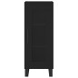 Highboard Schwarz 34,5x34x180 cm Holzwerkstoff Highboard Schwarz 34,5x34x180 cm Holzwerkstoff