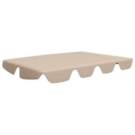 Ersatzdach für Hollywoodschaukel Beige 188/168x110/145 cm