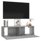 TV-Wandschrank Grau Sonoma 100x30x30 cm Holzwerkstoff TV-Wandschrank Grau Sonoma 100x30x30 cm Holzwerkstoff