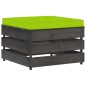8-tlg. Garten-Lounge-Set mit Kissen Grau Imprägniertes Holz 8-tlg. Garten-Lounge-Set mit Kissen Grau Imprägniertes Holz