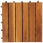 10 x Fliese aus Akazienholz 30 x 30 cm vertikales Muster 10 x Fliese aus Akazienholz 30 x 30 cm vertikales Muster