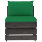8-tlg. Garten-Lounge-Set mit Kissen Grau Imprägniertes Holz 8-tlg. Garten-Lounge-Set mit Kissen Grau Imprägniertes Holz