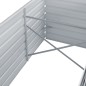 Garten-Hochbeet Verzinkter Stahl 240x80x77 cm Grau Garten-Hochbeet Verzinkter Stahl 240x80x77 cm Grau