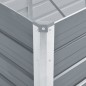 Garten-Hochbeet Verzinkter Stahl 240x80x77 cm Grau Garten-Hochbeet Verzinkter Stahl 240x80x77 cm Grau