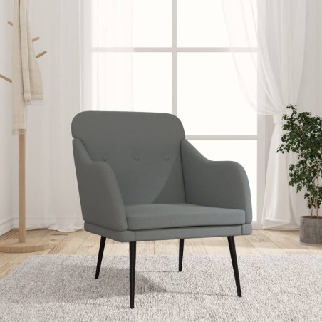 vidaXL Sessel Dunkelgrau 63x76x80 cm Stoff