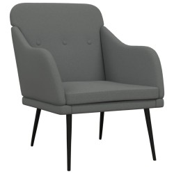 vidaXL Sessel Dunkelgrau 63x76x80 cm Stoff
