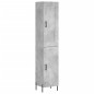 Highboard Betongrau 34,5x34x180 cm Holzwerkstoff Highboard Betongrau 34,5x34x180 cm Holzwerkstoff