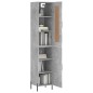 Highboard Betongrau 34,5x34x180 cm Holzwerkstoff Highboard Betongrau 34,5x34x180 cm Holzwerkstoff