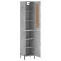 Highboard Betongrau 34,5x34x180 cm Holzwerkstoff Highboard Betongrau 34,5x34x180 cm Holzwerkstoff
