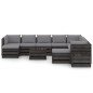 12-tlg. Garten-Lounge-Set mit Kissen Grau Imprägniertes Holz 12-tlg. Garten-Lounge-Set mit Kissen Grau Imprägniertes Holz
