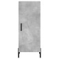 Highboard Betongrau 34,5x34x180 cm Holzwerkstoff Highboard Betongrau 34,5x34x180 cm Holzwerkstoff
