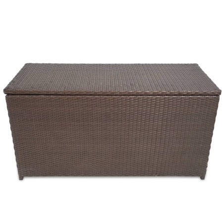 Garten-Aufbewahrungsbox Braun 120x50x60 cm Poly Rattan