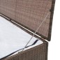 Garten-Aufbewahrungsbox Braun 120x50x60 cm Poly Rattan Garten-Aufbewahrungsbox Braun 120x50x60 cm Poly Rattan