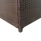 Garten-Aufbewahrungsbox Braun 120x50x60 cm Poly Rattan Garten-Aufbewahrungsbox Braun 120x50x60 cm Poly Rattan