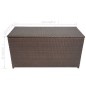 Garten-Aufbewahrungsbox Braun 120x50x60 cm Poly Rattan Garten-Aufbewahrungsbox Braun 120x50x60 cm Poly Rattan
