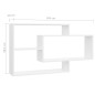 vidaXL Wandregale Weiß 104x20x58,5 cm Holzwerkstoff vidaXL Wandregale Weiß 104x20x58,5 cm Holzwerkstoff