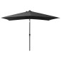 vidaXL Sonnenschirm mit LEDs und Stahl-Mast Anthrazit 2x3 m vidaXL Sonnenschirm mit LEDs und Stahl-Mast Anthrazit 2x3 m