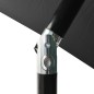 vidaXL Sonnenschirm mit LEDs und Stahl-Mast Anthrazit 2x3 m vidaXL Sonnenschirm mit LEDs und Stahl-Mast Anthrazit 2x3 m