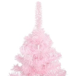Künstlicher Weihnachtsbaum mit Ständer Rosa 180 cm PVC