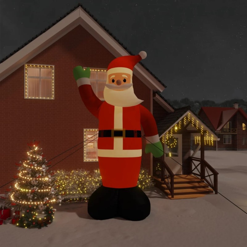 vidaXL Aufblasbarer Weihnachtsmann mit LEDs 620 cm vidaXL Aufblasbarer Weihnachtsmann mit LEDs 620 cm