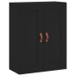 Highboard Schwarz 69,5x34x180 cm Holzwerkstoff Highboard Schwarz 69,5x34x180 cm Holzwerkstoff