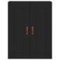 Highboard Schwarz 69,5x34x180 cm Holzwerkstoff Highboard Schwarz 69,5x34x180 cm Holzwerkstoff
