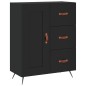 Highboard Schwarz 69,5x34x180 cm Holzwerkstoff Highboard Schwarz 69,5x34x180 cm Holzwerkstoff