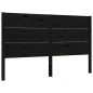 Massivholzbett mit Kopfteil Schwarz 160x200 cm Massivholzbett mit Kopfteil Schwarz 160x200 cm