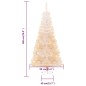 Künstlicher Weihnachtsbaum Schillernde Spitzen Weiß 180 cm PVC Künstlicher Weihnachtsbaum Schillernde Spitzen Weiß 180 cm PVC