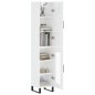 Highboard Hochglanz-Weiß 34,5x34x180 cm Holzwerkstoff Highboard Hochglanz-Weiß 34,5x34x180 cm Holzwerkstoff