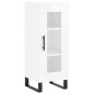 Highboard Hochglanz-Weiß 34,5x34x180 cm Holzwerkstoff Highboard Hochglanz-Weiß 34,5x34x180 cm Holzwerkstoff