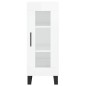 Highboard Hochglanz-Weiß 34,5x34x180 cm Holzwerkstoff Highboard Hochglanz-Weiß 34,5x34x180 cm Holzwerkstoff