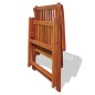 Gartenstühle 2 Stk. Klappbar Akazie Massivholz Braun Gartenstühle 2 Stk. Klappbar Akazie Massivholz Braun