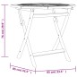 Klappbarer Gartentisch 85x85x76 cm Teak Massivholz Klappbarer Gartentisch 85x85x76 cm Teak Massivholz