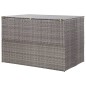 vidaXL Garden-Auflagenbox Grau 150x100x100 cm Poly Rattan vidaXL Garden-Auflagenbox Grau 150x100x100 cm Poly Rattan
