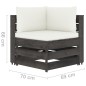 6-tlg. Garten-Lounge-Set mit Kissen Grau Imprägniertes Holz 6-tlg. Garten-Lounge-Set mit Kissen Grau Imprägniertes Holz