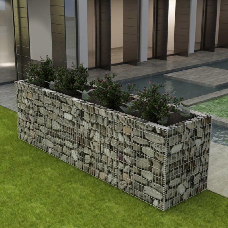Gabionen-Hochbeet Stahl 360×90×100 cm Gabionen-Hochbeet Stahl 360×90×100 cm