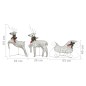 vidaXL Weihnachtsdeko Rentier & Schlitten 60 LEDs Outdoor Golden vidaXL Weihnachtsdeko Rentier & Schlitten 60 LEDs Outdoor Golden