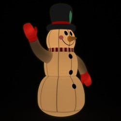 Aufblasbarer Schneemann mit LEDs 240 cm