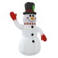 Aufblasbarer Schneemann mit LEDs 240 cm Aufblasbarer Schneemann mit LEDs 240 cm