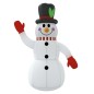 Aufblasbarer Schneemann mit LEDs 240 cm Aufblasbarer Schneemann mit LEDs 240 cm