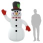 Aufblasbarer Schneemann mit LEDs 240 cm Aufblasbarer Schneemann mit LEDs 240 cm