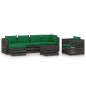 7-tlg. Garten-Lounge-Set mit Kissen Grau Imprägniertes Holz 7-tlg. Garten-Lounge-Set mit Kissen Grau Imprägniertes Holz