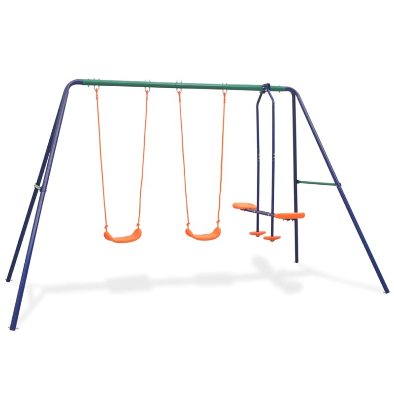 Schaukelset mit 4 Sitzen Orange Schaukelset mit 4 Sitzen Orange