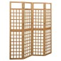 vidaXL Spalier/Paravent 4-teilig Massivholz Tanne 161x180 cm vidaXL Spalier/Paravent 4-teilig Massivholz Tanne 161x180 cm