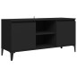 TV-Schrank mit Metallbeinen Schwarz 103,5x35x50 cm TV-Schrank mit Metallbeinen Schwarz 103,5x35x50 cm